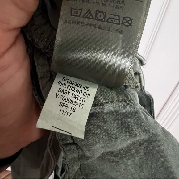 GAP | Girlfriend High Rise Lace Up Chinos Sz 2 - Picture 7 of 8